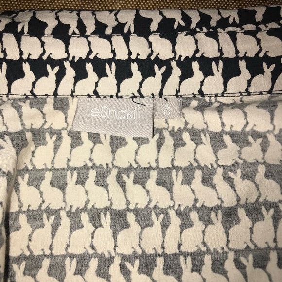 eShakti Black and Cream Houndstooth Dress - Picture 5 of 5